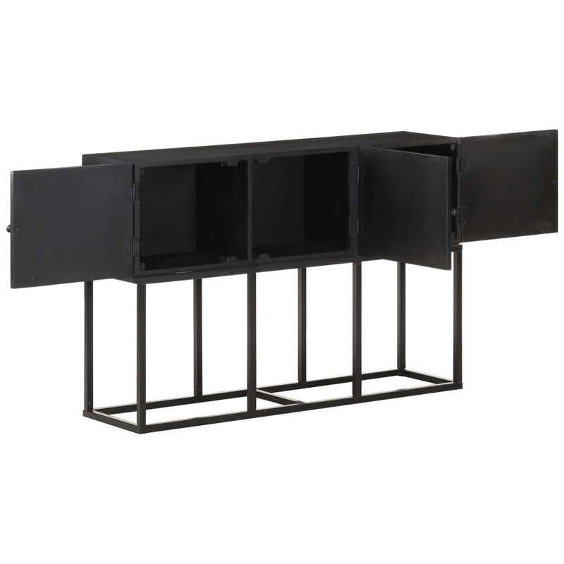 vidaXL tömör mangófa tálalószekrény 115 x 30 x 76 cm