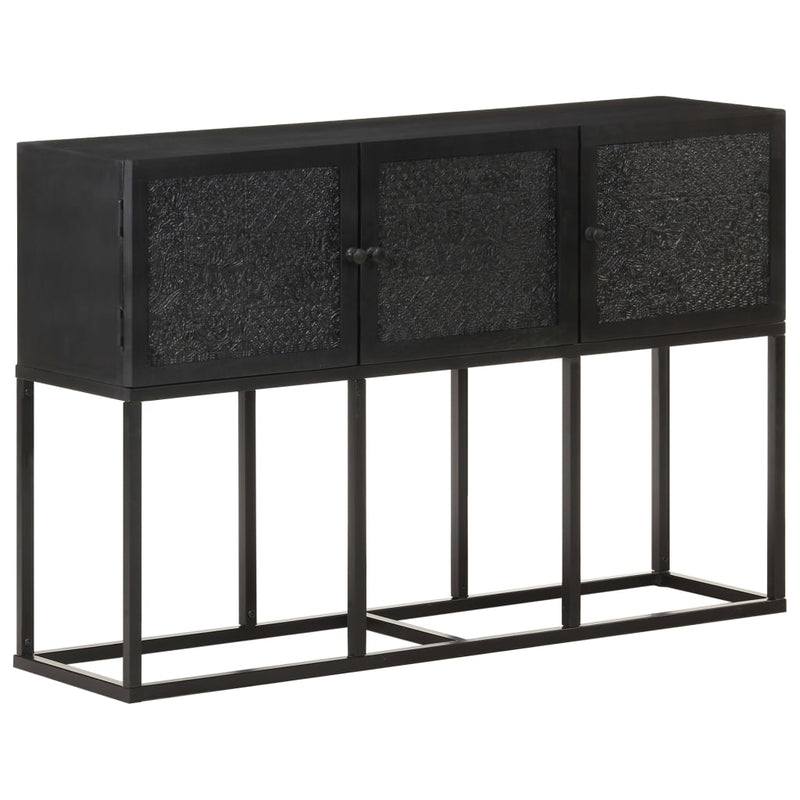 vidaXL tömör mangófa tálalószekrény 115 x 30 x 76 cm