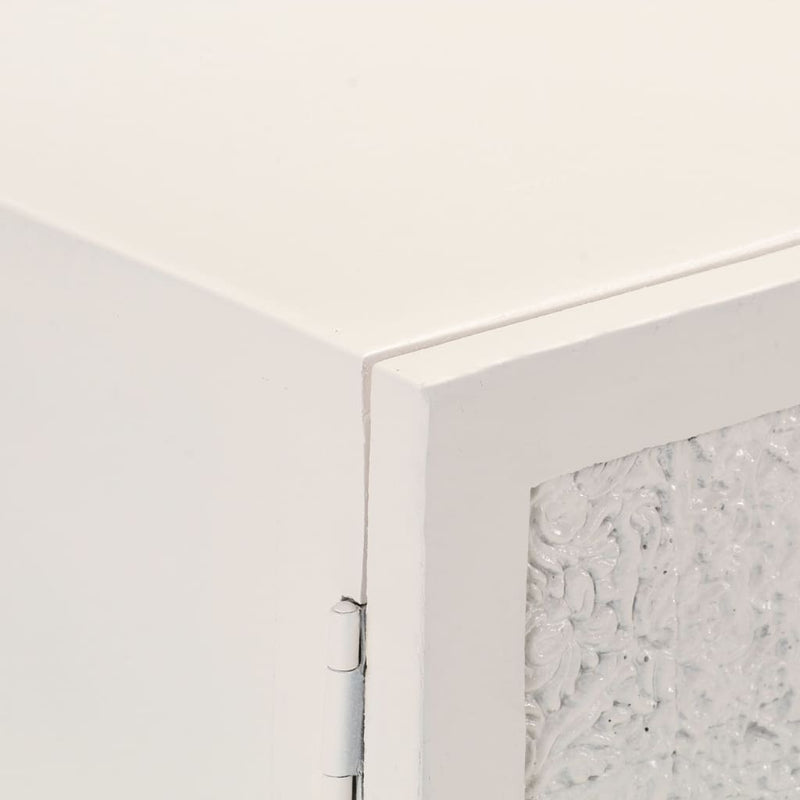 vidaXL tömör mangófa tálalószekrény 115 x 30 x 76 cm