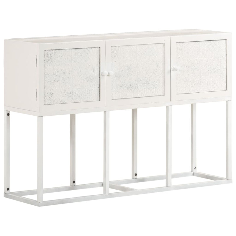 vidaXL tömör mangófa tálalószekrény 115 x 30 x 76 cm