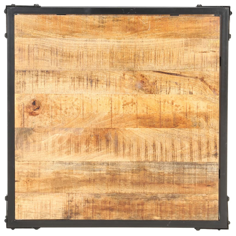 vidaXL tömör mangófa dohányzóasztal 60 x 60 x 35 cm