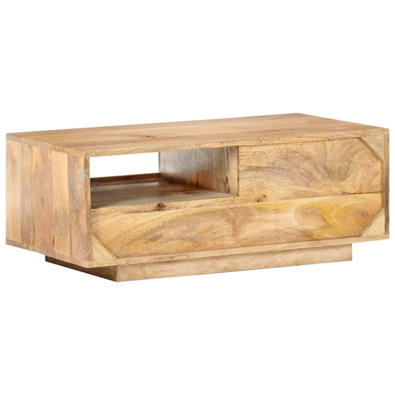 vidaXL tömör mangófa dohányzóasztal 90 x 50 x 35 cm