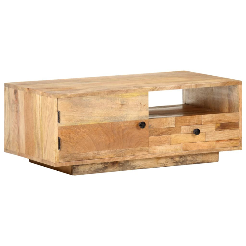 vidaXL tömör mangófa dohányzóasztal 90 x 50 x 35 cm