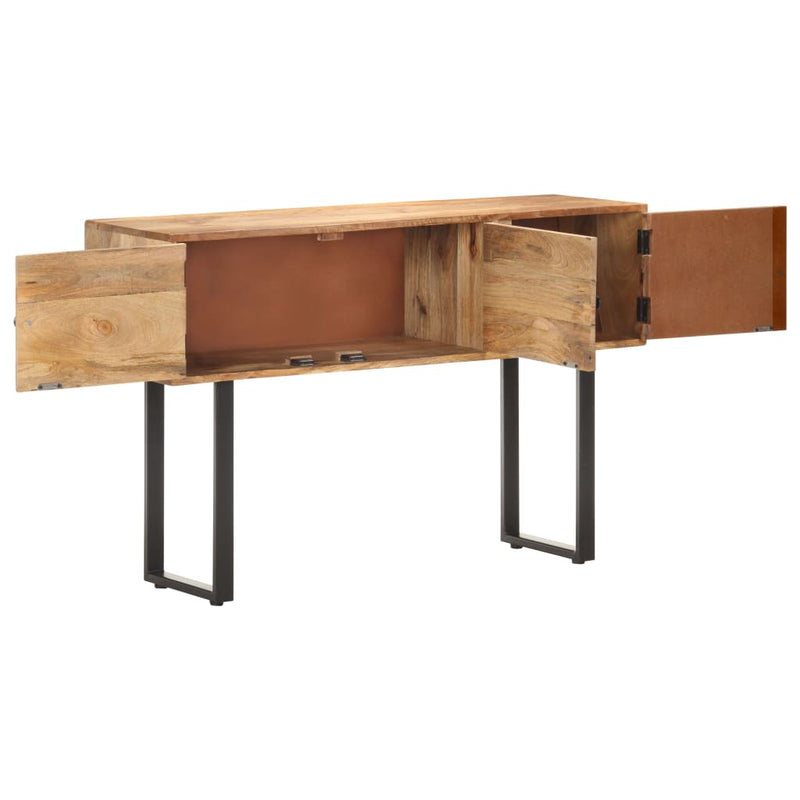 vidaXL tömör mangófa tálalószekrény 116 x 35 x 75 cm