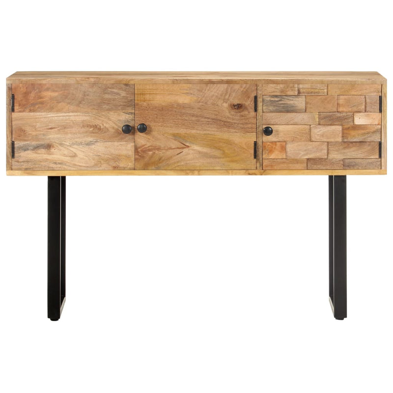 vidaXL tömör mangófa tálalószekrény 116 x 35 x 75 cm
