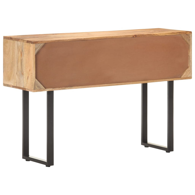 vidaXL tömör mangófa tálalószekrény 116 x 35 x 75 cm
