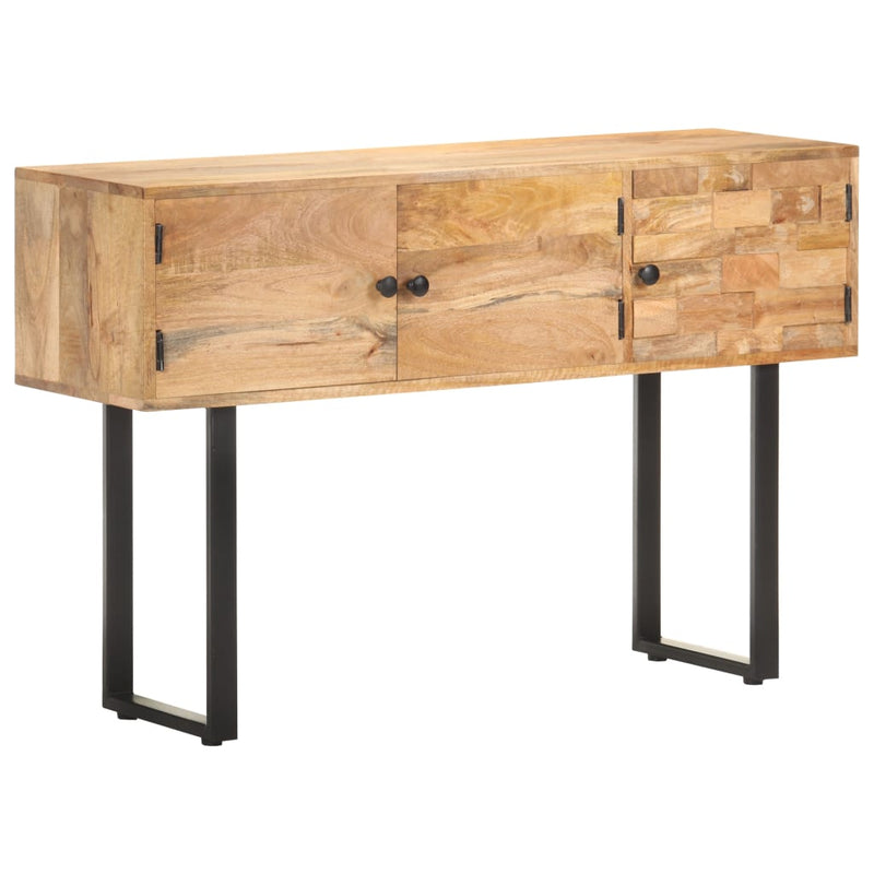 vidaXL tömör mangófa tálalószekrény 116 x 35 x 75 cm