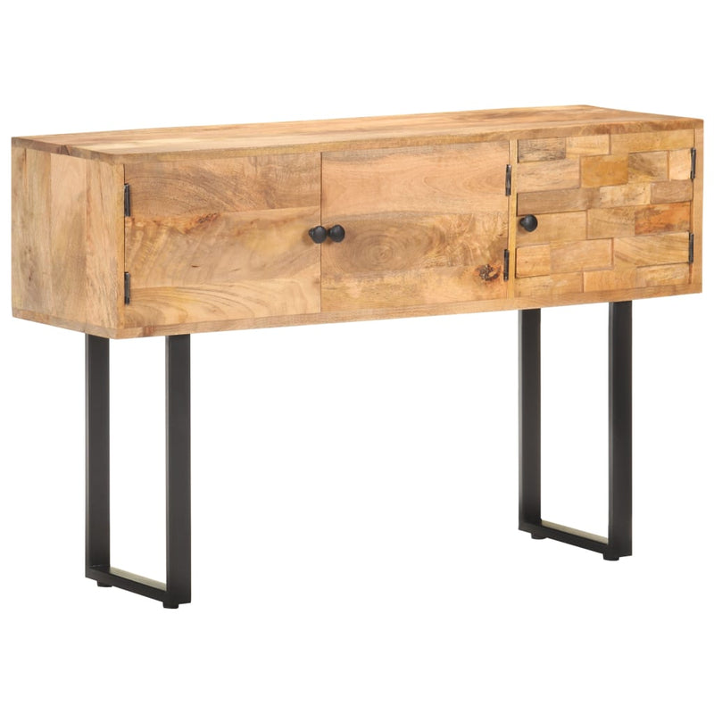 vidaXL tömör mangófa tálalószekrény 116 x 35 x 75 cm