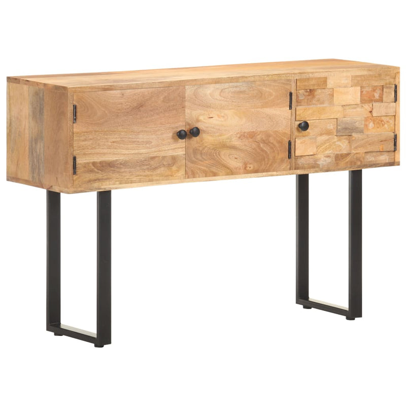 vidaXL tömör mangófa tálalószekrény 116 x 35 x 75 cm
