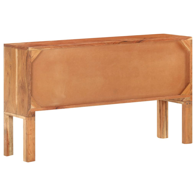vidaXL tömör akácfa tálalószekrény 116 x 30 x 66 cm