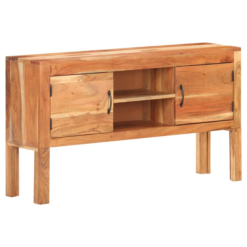 vidaXL tömör akácfa tálalószekrény 116 x 30 x 66 cm