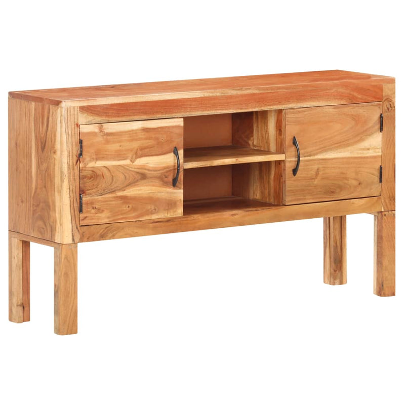 vidaXL tömör akácfa tálalószekrény 116 x 30 x 66 cm