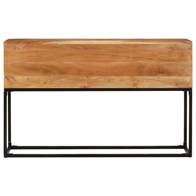 vidaXL tömör akácfa tálalóasztal 120 x 30 x 75 cm