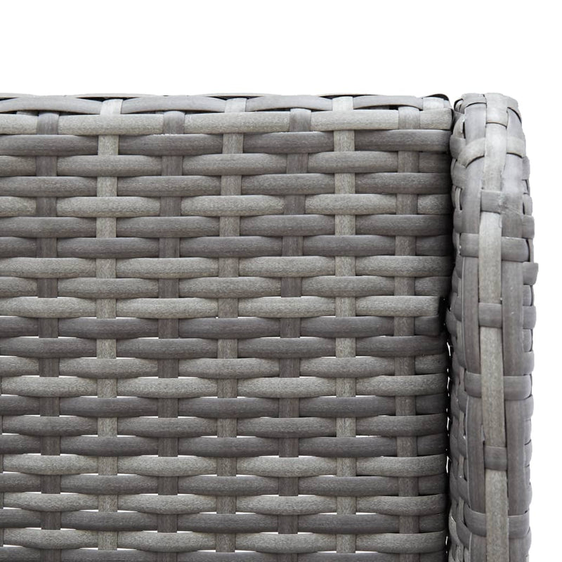 vidaXL 2 db szürke polyrattan kerti sarokkanapé