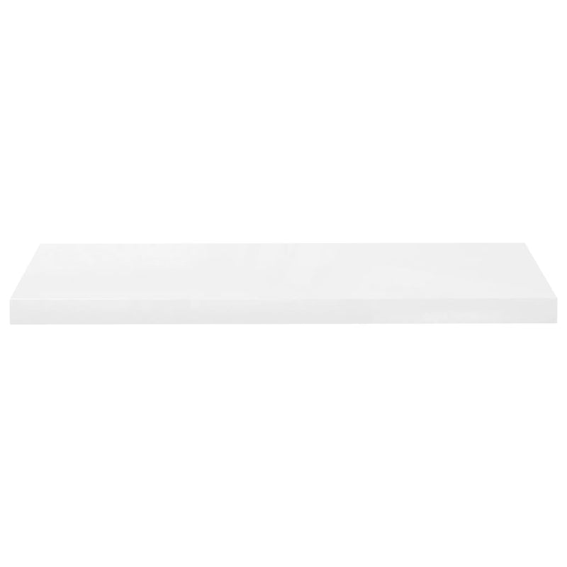vidaXL 2 db magasfényű fehér MDF lebegő fali polc 80 x 23,5 x 3,8 cm