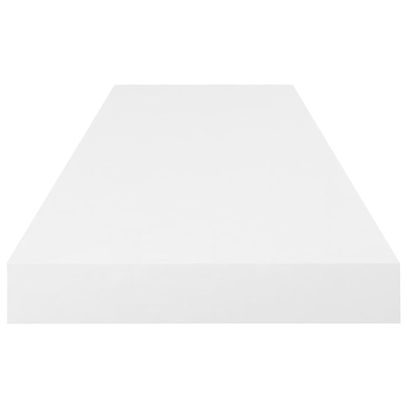 vidaXL 2 db magasfényű fehér MDF lebegő fali polc 80 x 23,5 x 3,8 cm
