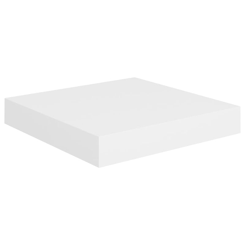 vidaXL 4 db fehér MDF lebegő fali polc 23 x 23,5 x 3,8 cm