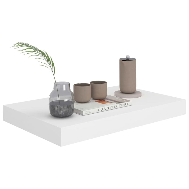 vidaXL fehér MDF lebegő fali polc 40 x 23 x 3,8 cm