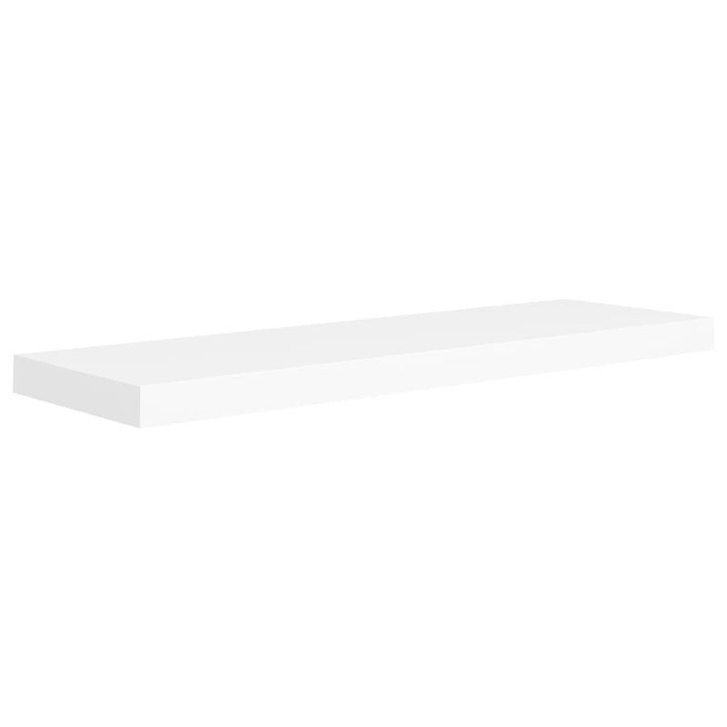 vidaXL 2 db fehér MDF lebegő fali polc 80 x 23,5 x 3,8 cm
