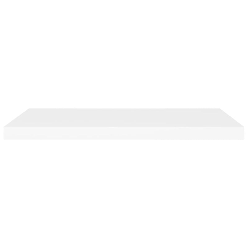 vidaXL 2 db fehér MDF lebegő fali polc 80 x 23,5 x 3,8 cm