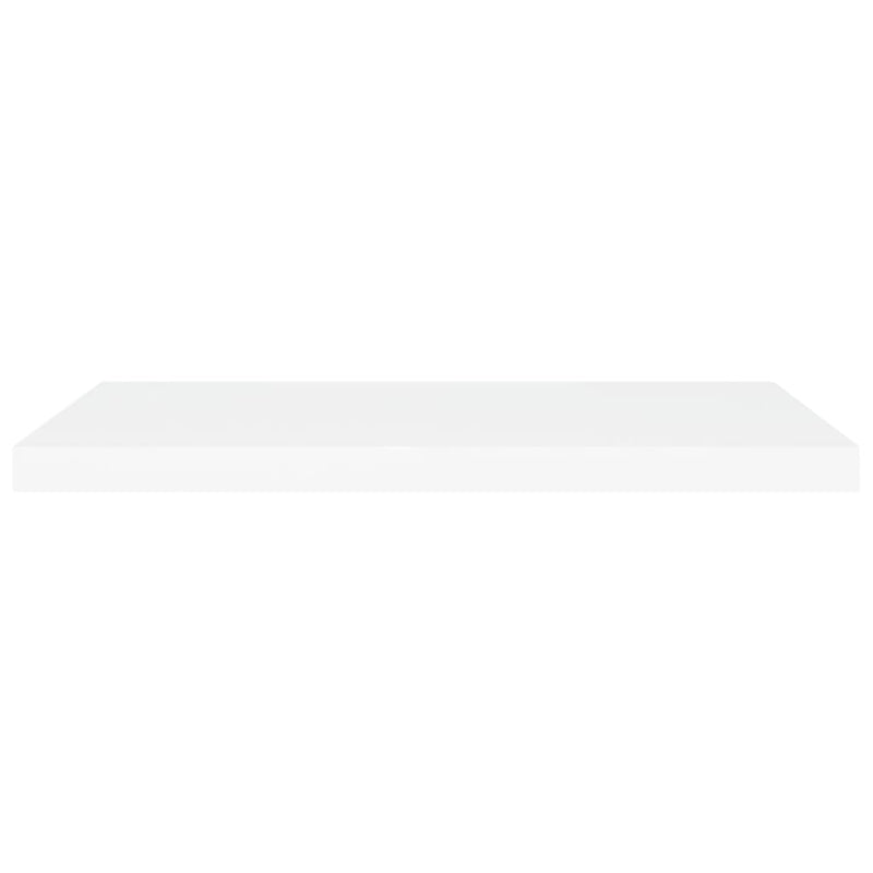 vidaXL 4 db fehér MDF lebegő fali polc 80 x 23,5 x 3,8 cm