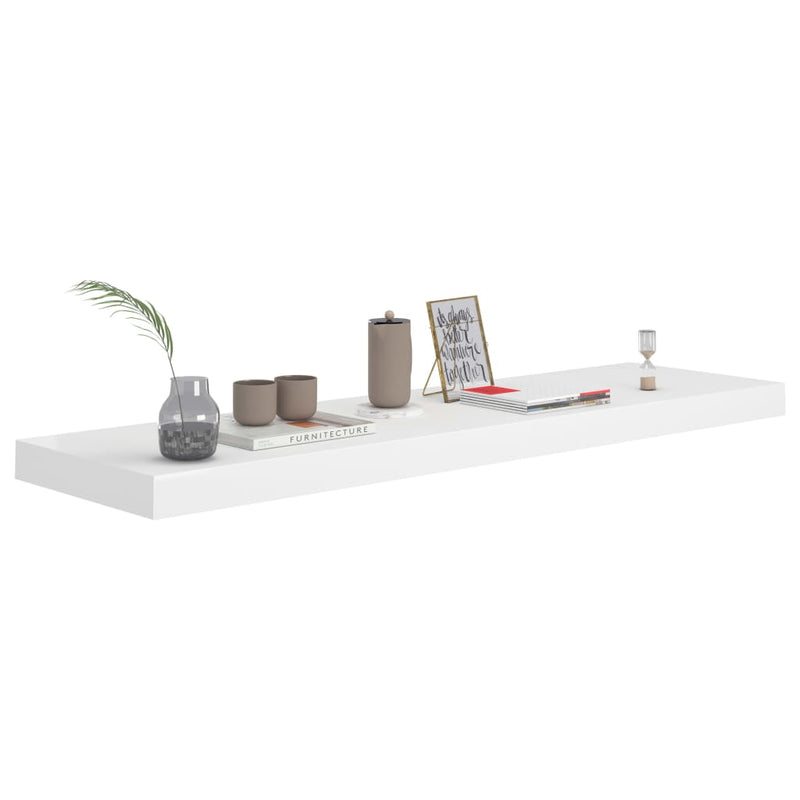 vidaXL fehér MDF lebegő fali polc 90 x 23,5 x 3,8 cm