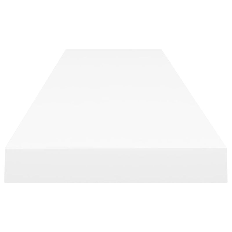 vidaXL 2 db fehér MDF lebegő fali polc 120 x 23,5 x 3,8 cm