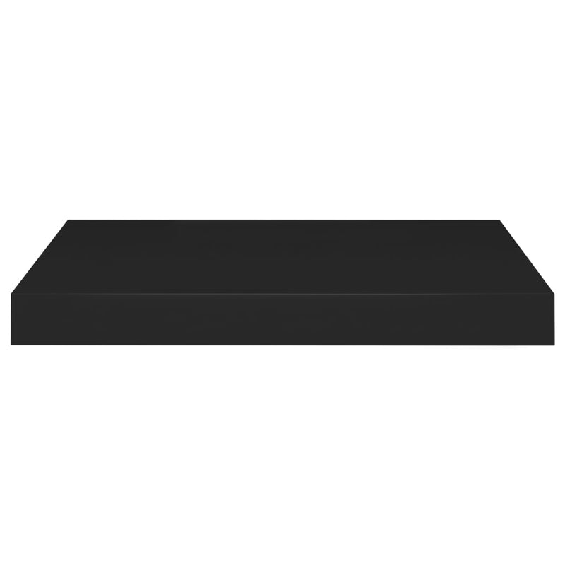 vidaXL 4 db fekete MDF lebegő fali polc 40 x 23 x 3,8 cm