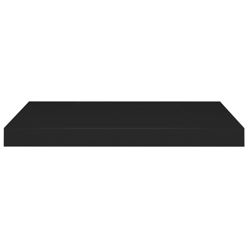 vidaXL 4 db fekete MDF lebegő fali polc 60 x 23,5 x 3,8 cm