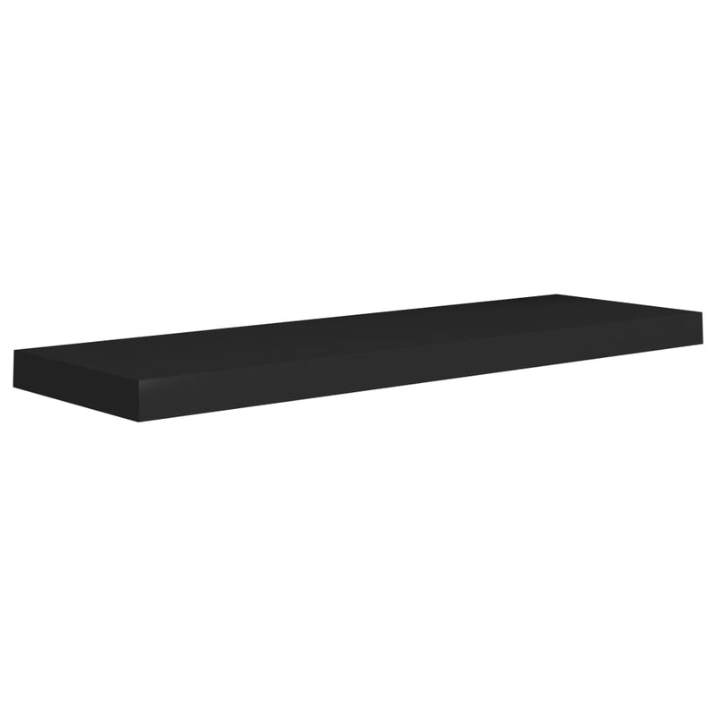 vidaXL fekete MDF lebegő fali polc 80 x 23,5 x 3,8 cm