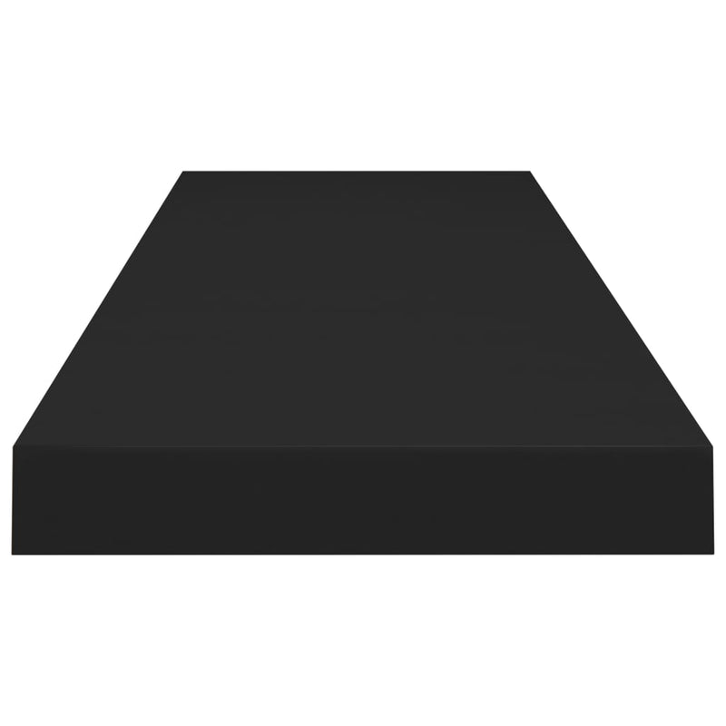 vidaXL fekete MDF lebegő fali polc 90 x 23,5 x 3,8 cm