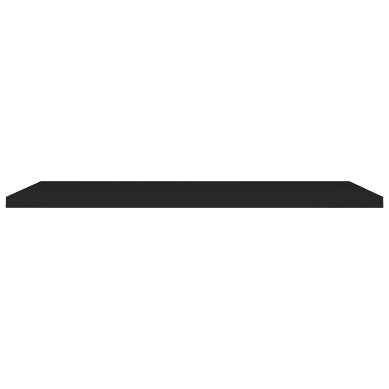 vidaXL fekete MDF lebegő fali polc 120 x 23,5 x 3,8 cm