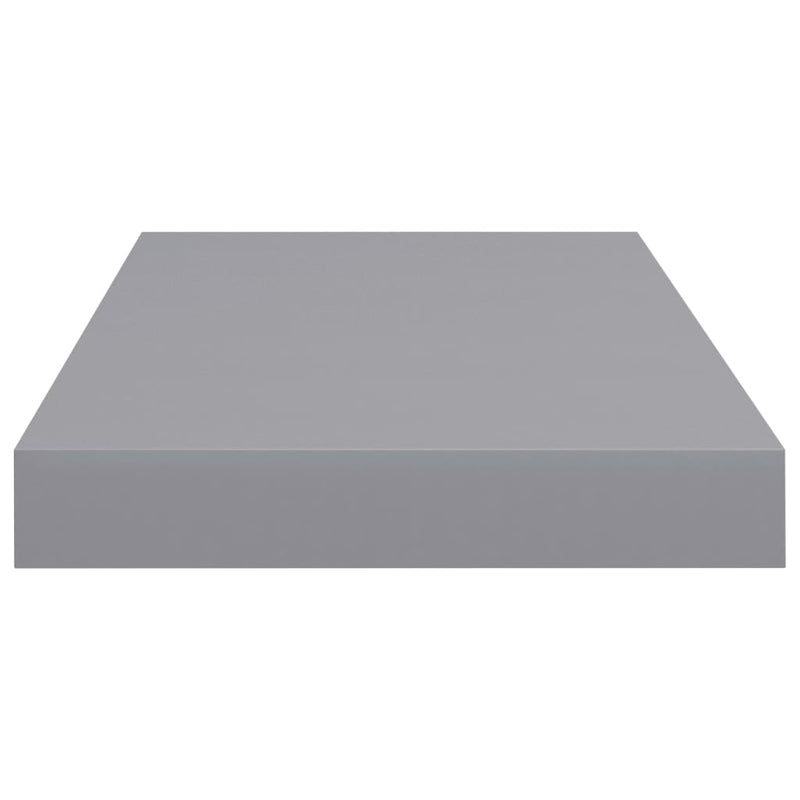 vidaXL szürke MDF lebegő fali polc 50 x 23 x 3,8 cm