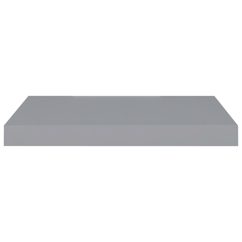 vidaXL 4 db szürke MDF lebegő fali polc 50 x 23 x 3,8 cm