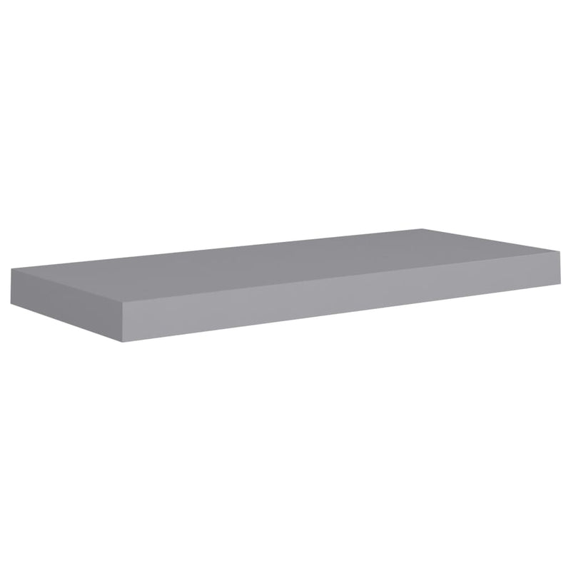 vidaXL 4 db szürke MDF lebegő fali polc 60 x 23,5 x 3,8 cm