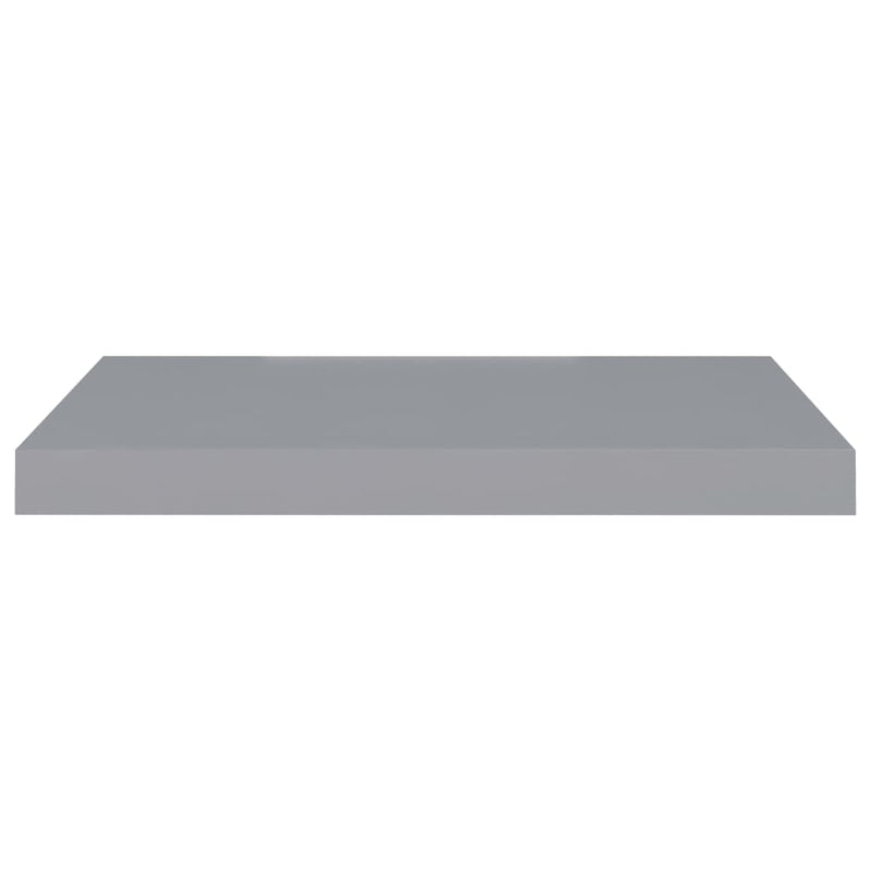 vidaXL 4 db szürke MDF lebegő fali polc 60 x 23,5 x 3,8 cm