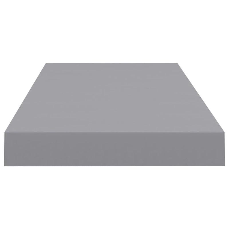 vidaXL 4 db szürke MDF lebegő fali polc 60 x 23,5 x 3,8 cm