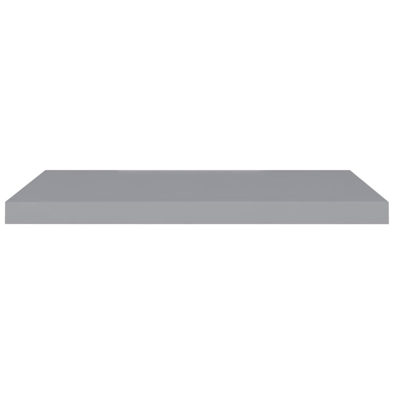 vidaXL szürke MDF lebegő fali polc 80 x 23,5 x 3,8 cm