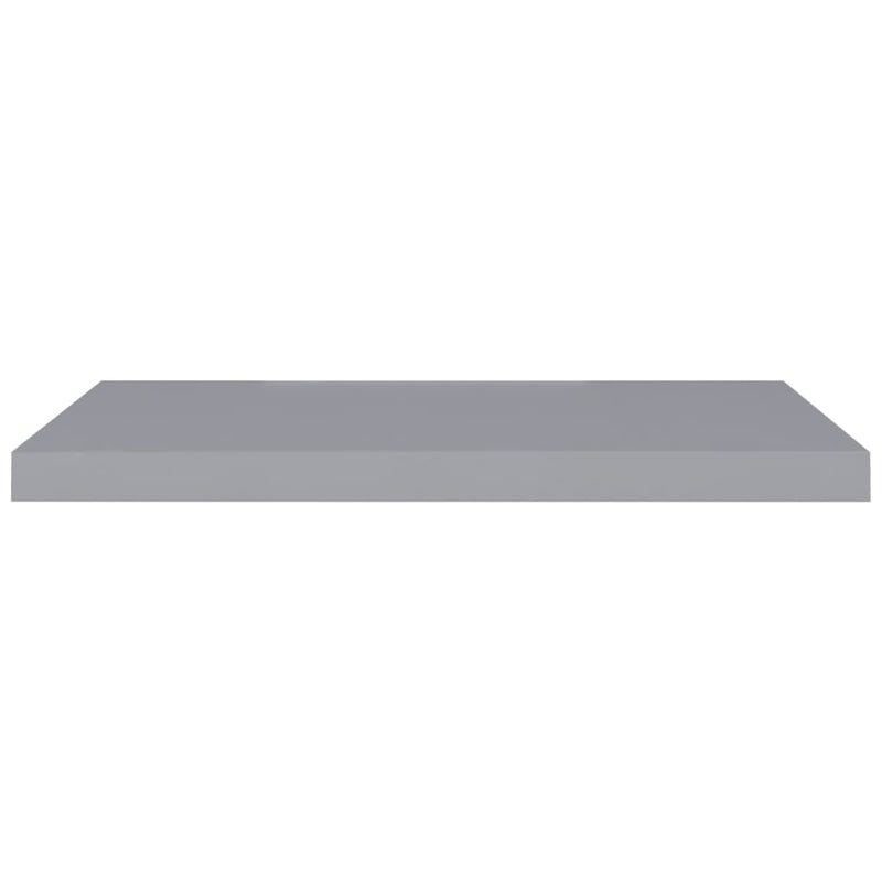 vidaXL 4 db szürke MDF lebegő fali polc 80 x 23,5 x 3,8 cm