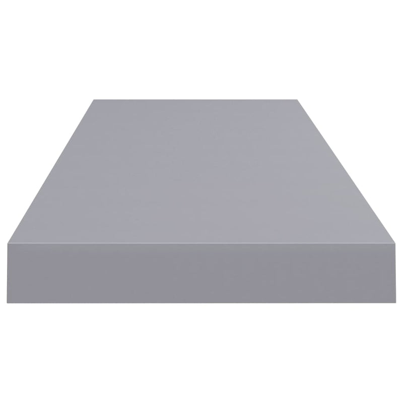 vidaXL 4 db szürke MDF lebegő fali polc 80 x 23,5 x 3,8 cm