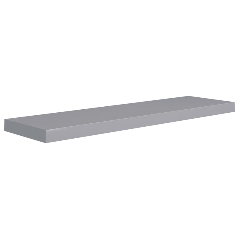 vidaXL szürke MDF lebegő fali polc 90 x 23,5 x 3,8 cm