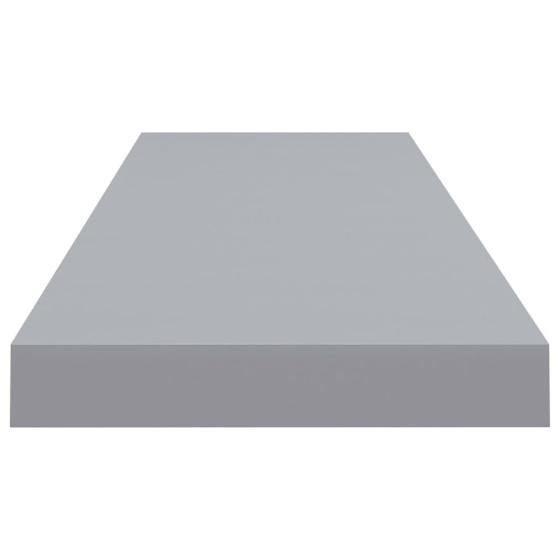 vidaXL szürke MDF lebegő fali polc 90 x 23,5 x 3,8 cm