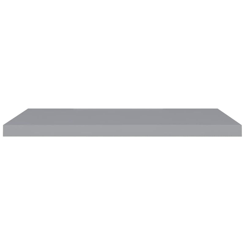 vidaXL 4 db szürke MDF lebegő fali polc 90 x 23,5 x 3,8 cm