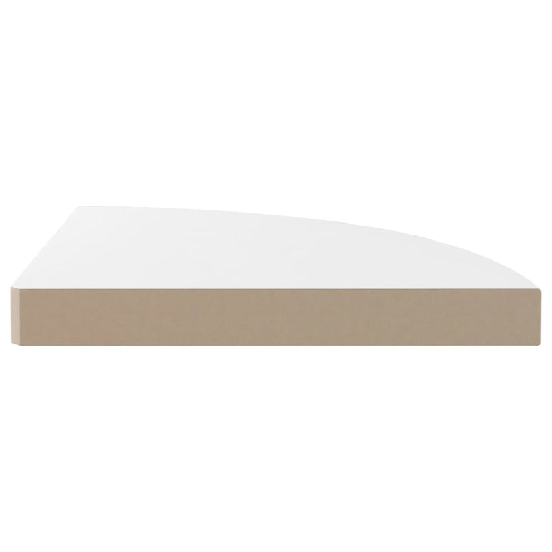 vidaXL magasfényű fehér MDF lebegő sarokpolc 25 x 25 x 3,8 cm