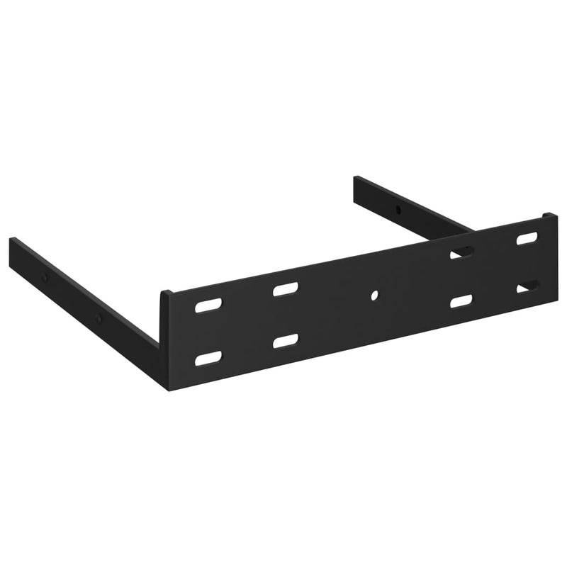 vidaXL 4 db magasfényű fekete MDF lebegő sarokpolc 35 x 35 x 3,8 cm