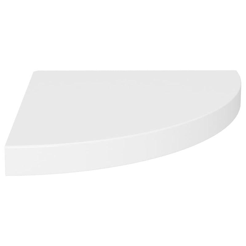 vidaXL 4 db fehér MDF lebegő sarokpolc 35 x 35 x 3,8 cm