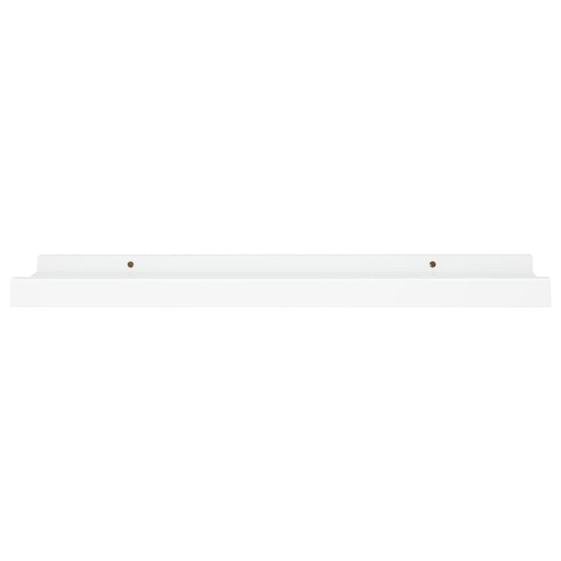 vidaXL 2 db fehér MDF szegélypolc képkeretekhez 40 x 9 x 3 cm