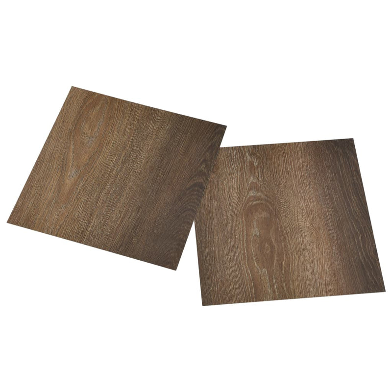 vidaXL 55 db barna öntapadó PVC padlólap 5,11 m²