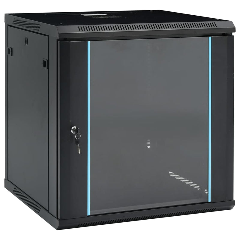 vidaXL 12U fali hálózati szekrény 19" IP20 600 x 600 x 640 mm