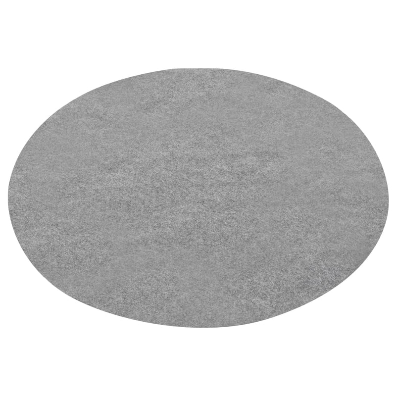vidaXL szürke szegecses aljú kerek PP műfű átm. 95 cm